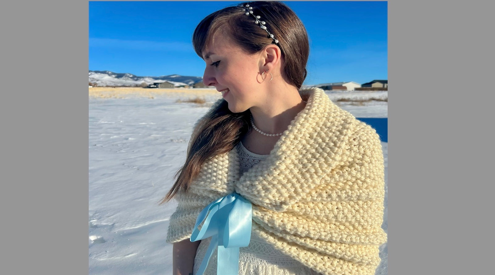 Pattern Release: Something Knitted, Something Blue Wedding Wrap