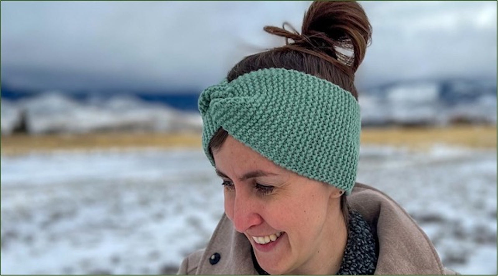 Boho Messy Bun Headband Knitting Patter