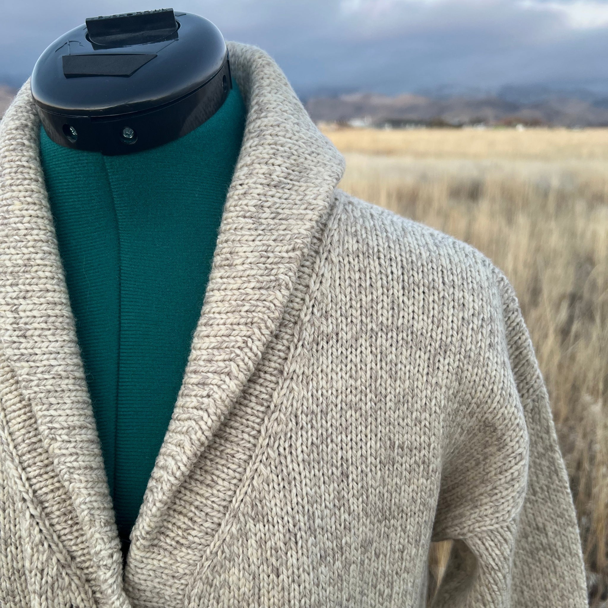 Women's Shawl Collar Cardigan | 100% US Wool | Handmade Heritage