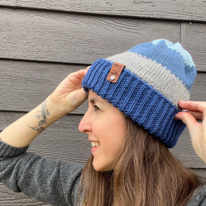 Winter Glacier National Park Knitted Hat