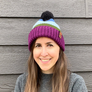 Wildflower Knit Glacier National Park Hat