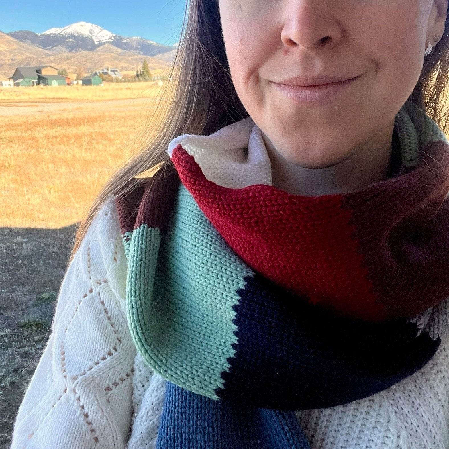 Ruby Valley Knit Scarf