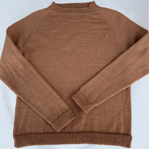 Women's Lightweight Raglan Sweater – 100% US Wool, Soft
