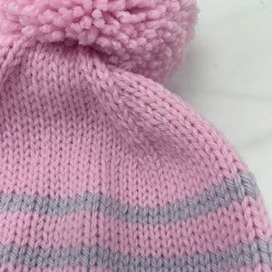 Multi-Striped Slouchy Knit Hat