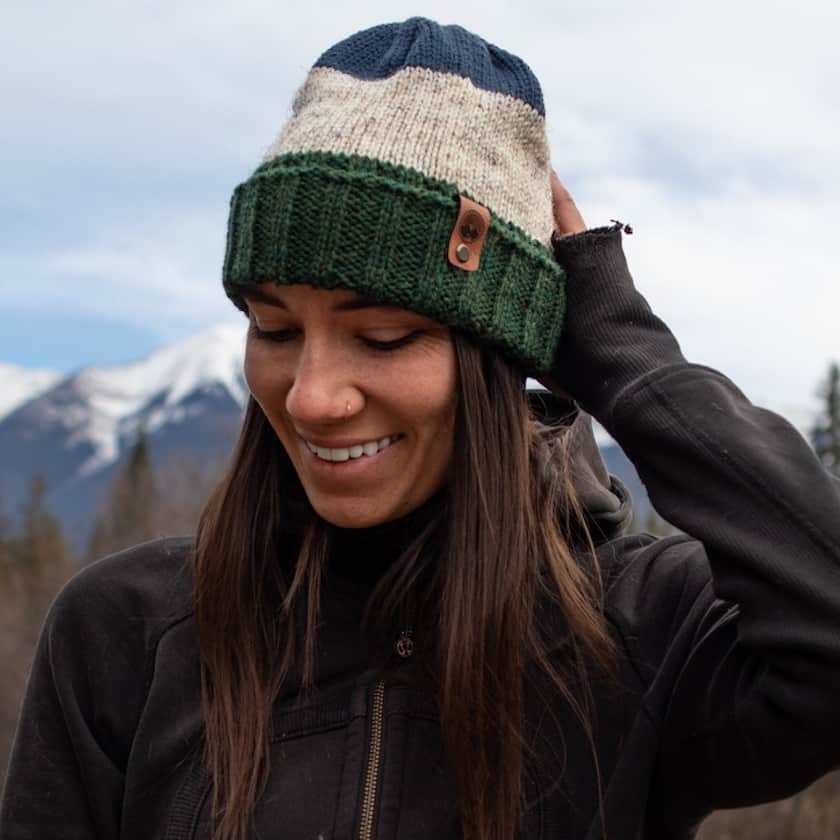 Swan Valley Connections Striped Knit Beanie Montana